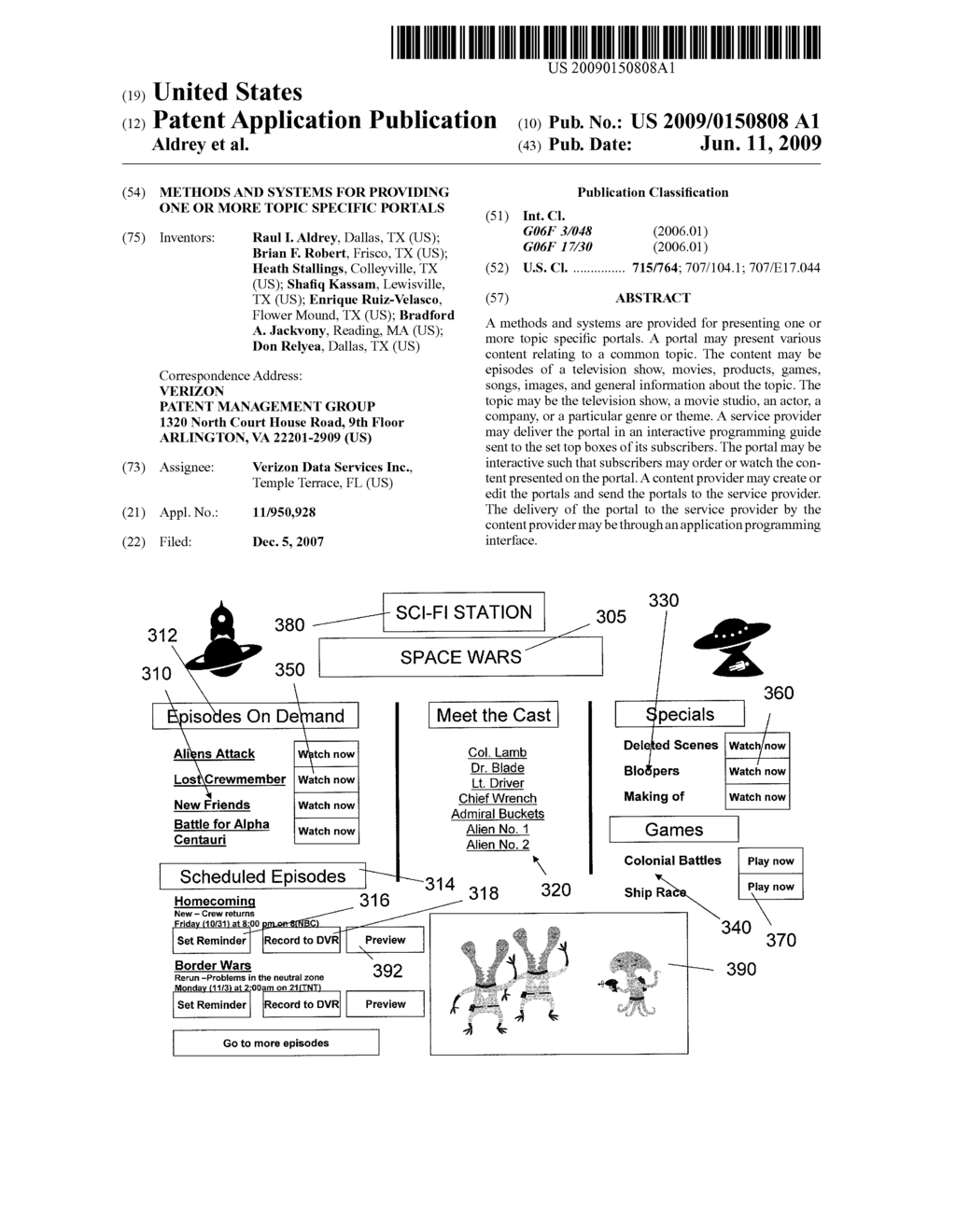 METHODS AND SYSTEMS FOR PROVIDING ONE OR MORE TOPIC SPECIFIC PORTALS - diagram, schematic, and image 01