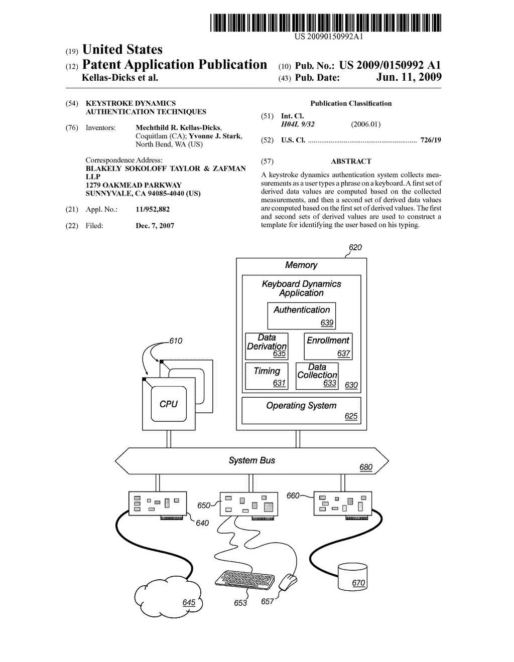 KEYSTROKE DYNAMICS AUTHENTICATION TECHNIQUES - diagram, schematic, and image 01