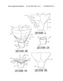 METHOD OF WRAPPING A FLOWER POT WITH A COVER HAVING AN EXPANDABLE PORTION diagram and image