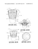 METHOD OF WRAPPING A FLOWER POT WITH A COVER HAVING AN EXPANDABLE PORTION diagram and image