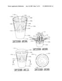 METHOD OF WRAPPING A FLOWER POT WITH A COVER HAVING AN EXPANDABLE PORTION diagram and image