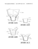 METHOD OF WRAPPING A FLOWER POT WITH A COVER HAVING AN EXPANDABLE PORTION diagram and image