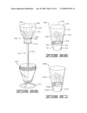 METHOD OF WRAPPING A FLOWER POT WITH A COVER HAVING AN EXPANDABLE PORTION diagram and image