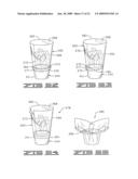 METHOD OF WRAPPING A FLOWER POT WITH A COVER HAVING AN EXPANDABLE PORTION diagram and image