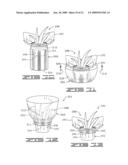 METHOD OF WRAPPING A FLOWER POT WITH A COVER HAVING AN EXPANDABLE PORTION diagram and image