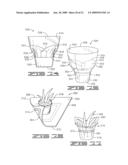 METHOD OF WRAPPING A FLOWER POT WITH A COVER HAVING AN EXPANDABLE PORTION diagram and image