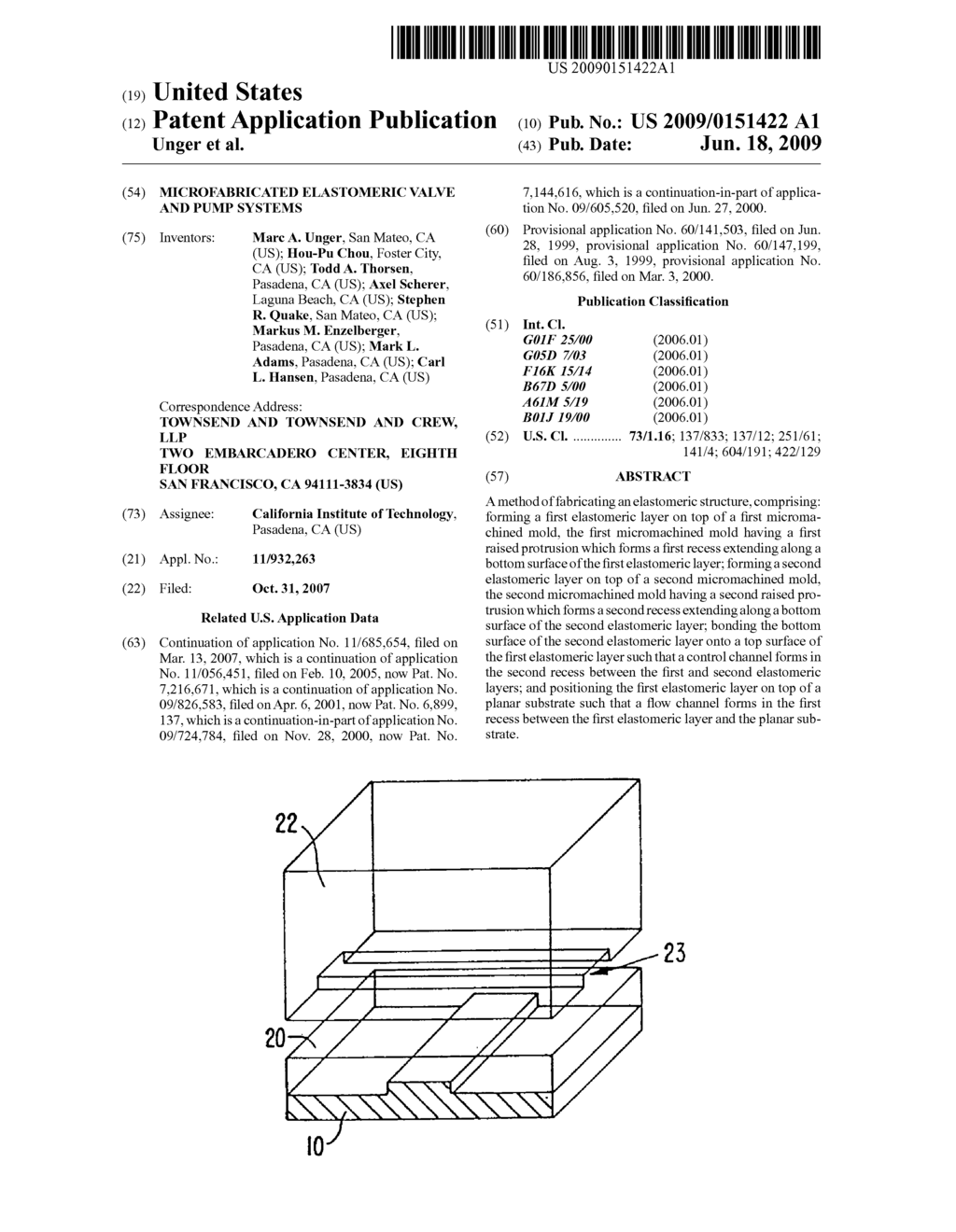 MICROFABRICATED ELASTOMERIC VALVE AND PUMP SYSTEMS - diagram, schematic, and image 01