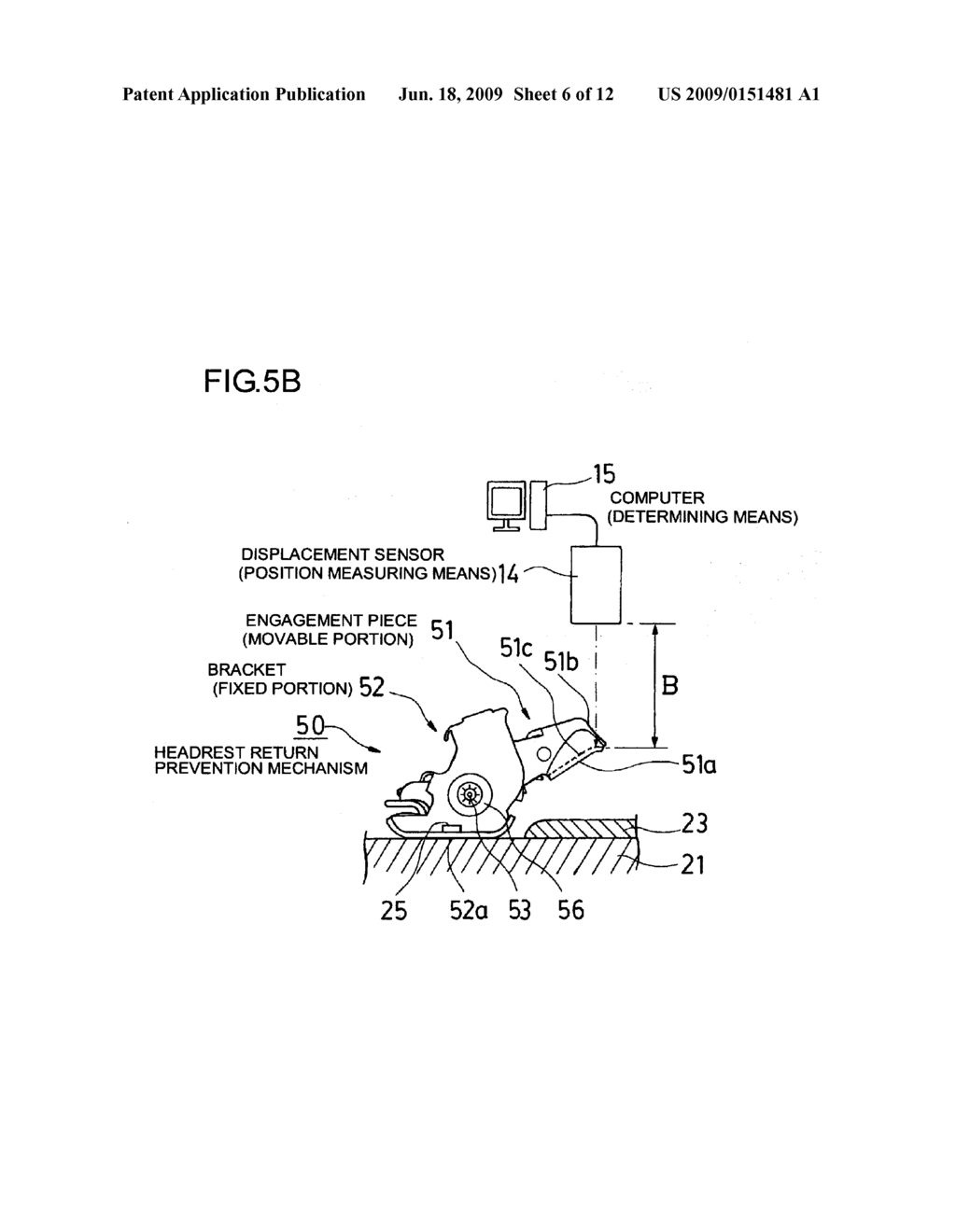 INSPECTION DEVICE FOR HEADREST RETURN PREVENTION MECHANISM - diagram, schematic, and image 07