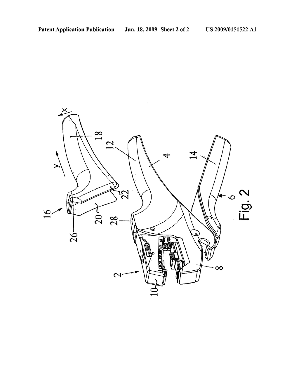 Hand grip shell for pliers-type tools - diagram, schematic, and image 03