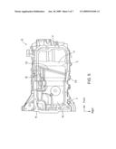 Engine oil pan structure diagram and image