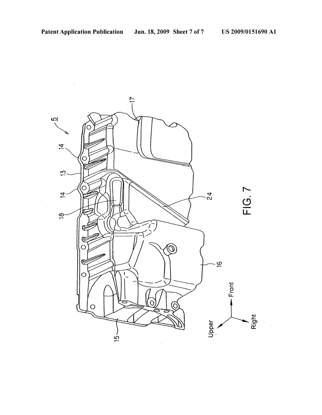 Engine oil pan structure - diagram, schematic, and image 08