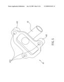 Tappet clearance adjusting cover coupled with secondary air valve diagram and image