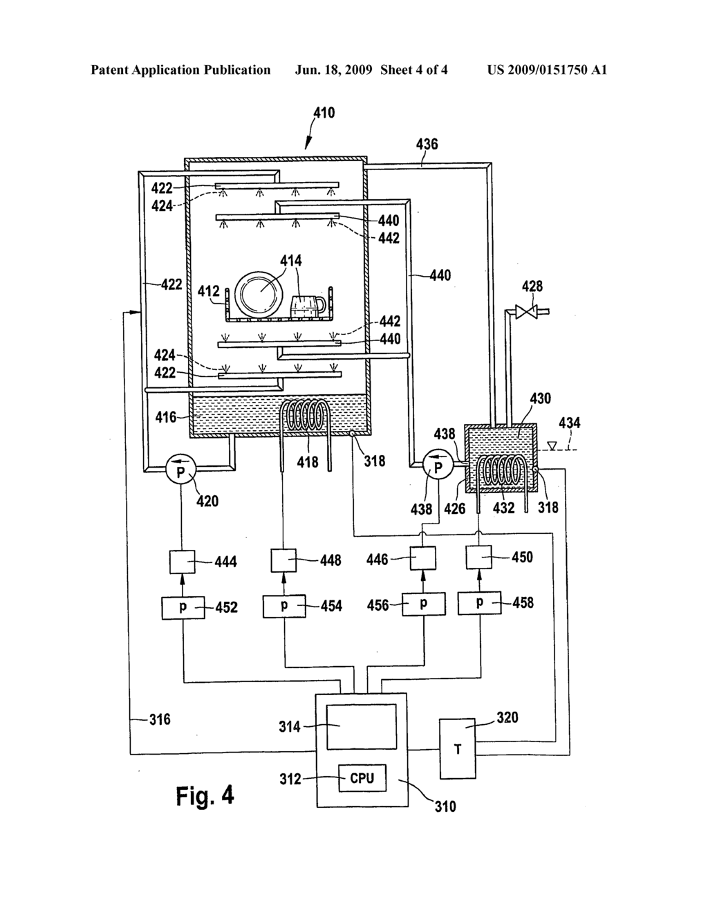 Method and arrangement for the energy-saving operation of dishwashers - diagram, schematic, and image 05