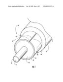 COAXIAL CABLE INCLUDING TUBULAR BIMETALLIC OUTER LAYER WITH ANGLED EDGES AND ASSOCIATED METHODS diagram and image