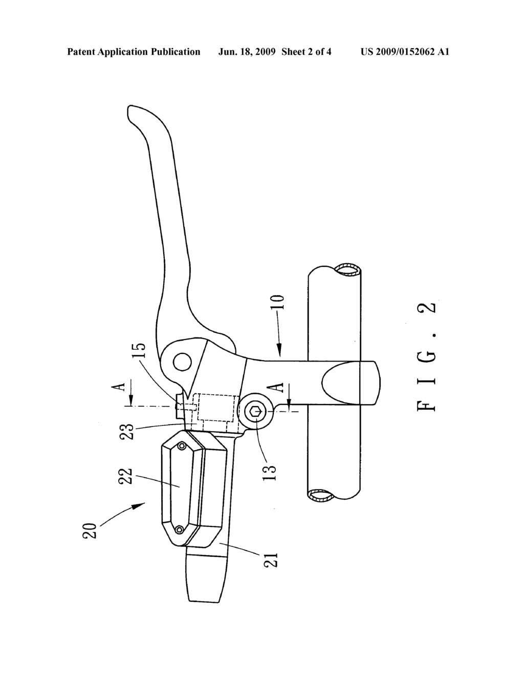Position seat for a hydraulic brake device of a bicycle - diagram, schematic, and image 03