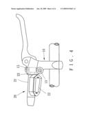 Position seat for a hydraulic brake device of a bicycle diagram and image