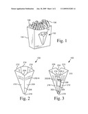 Expandable condiment cup and storage system diagram and image