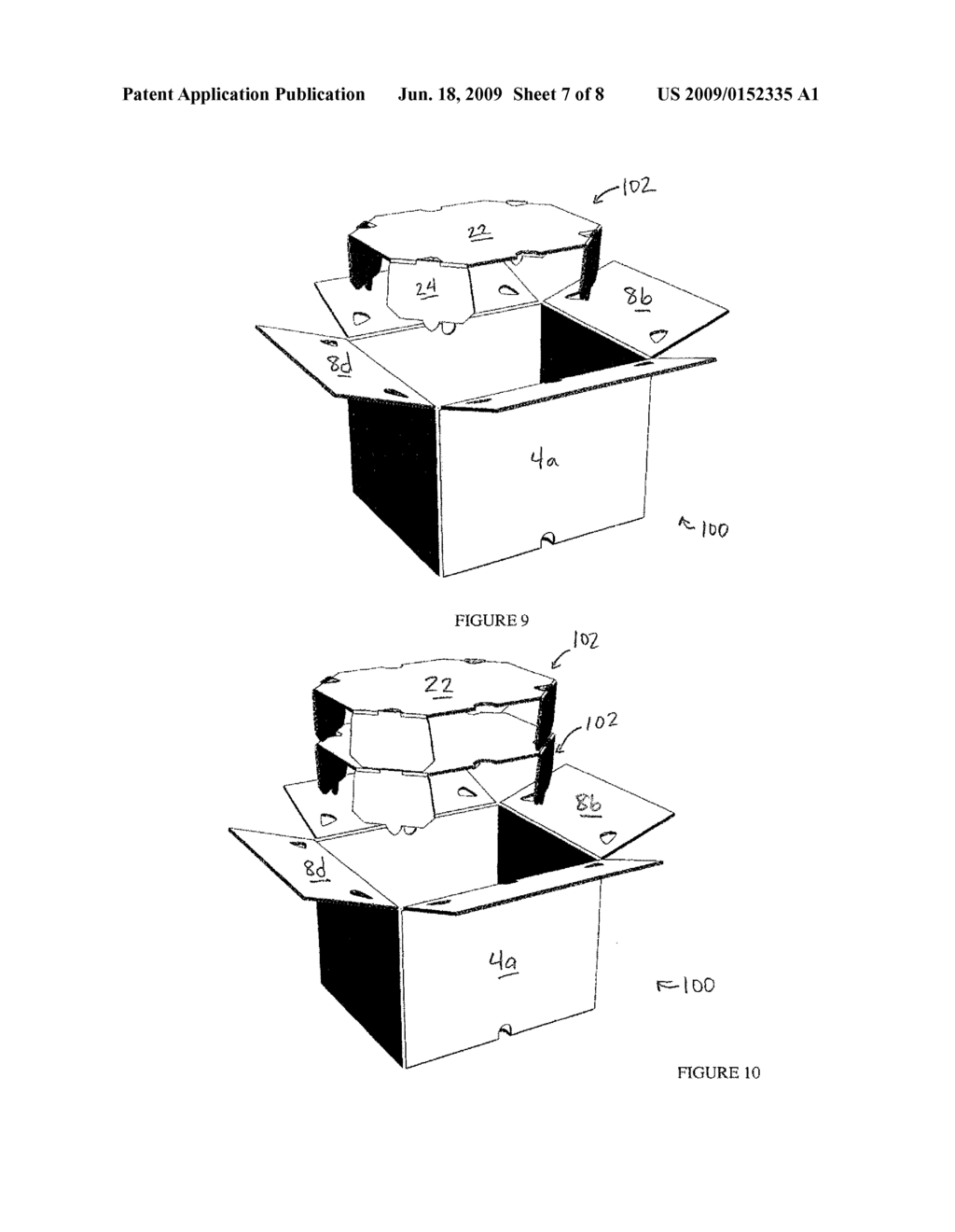 Container having stackable shelf assembly - diagram, schematic, and image 08