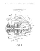 FISHING LINE GUIDING MECHANISM OF SPINNING REEL diagram and image