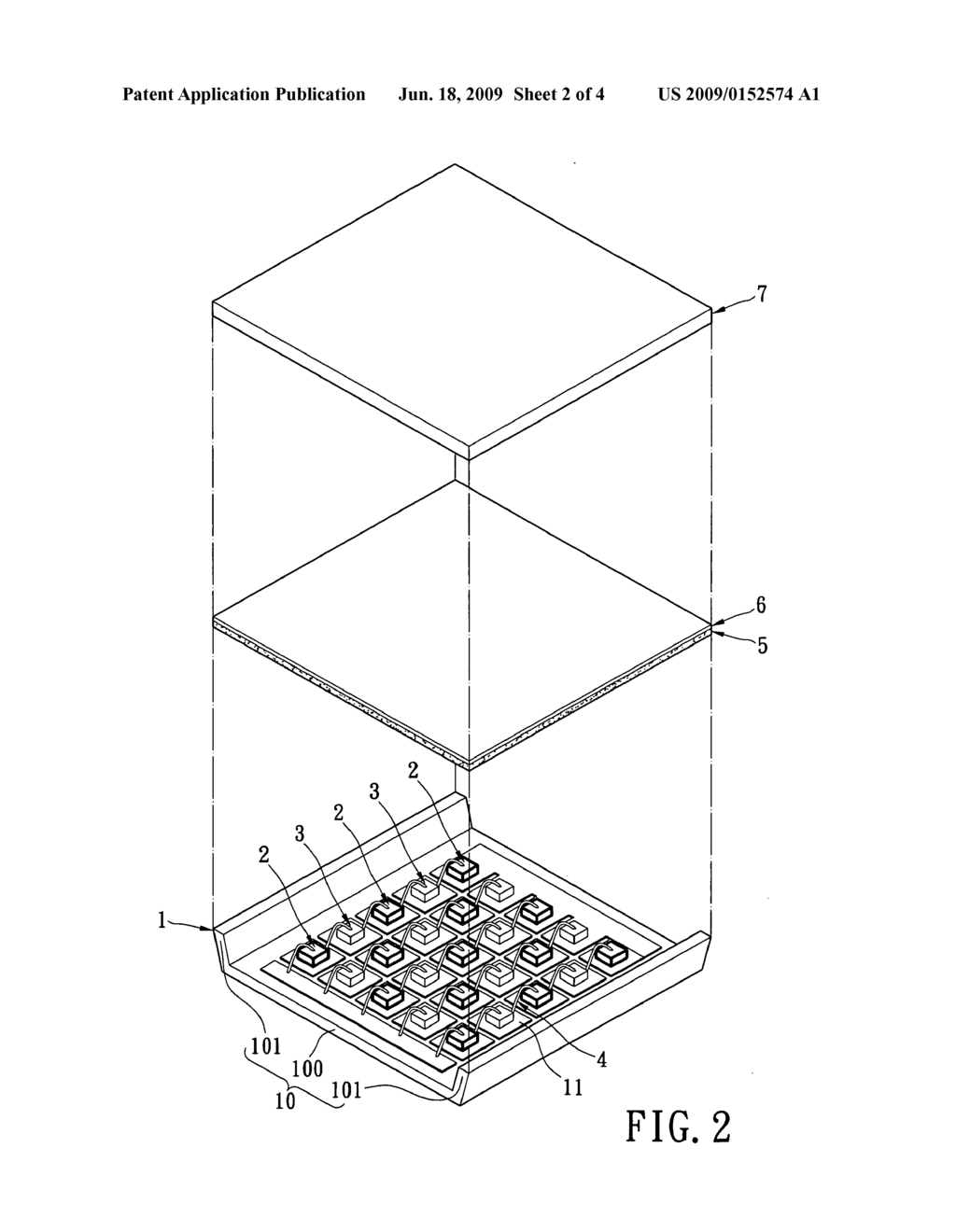 Multi-wavelength white light-emitting structure - diagram, schematic, and image 03