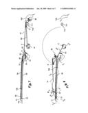 Swinging and sliding sunroof device for motor vehicles diagram and image