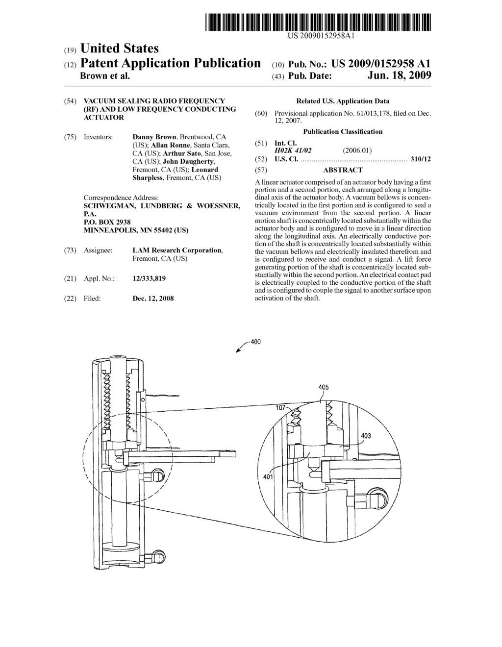 VACUUM SEALING RADIO FREQUENCY (RF) AND LOW FREQUENCY CONDUCTING ACTUATOR - diagram, schematic, and image 01