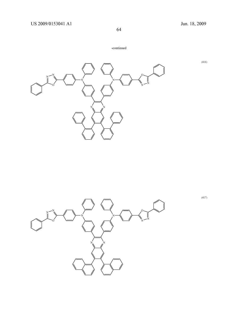 Quinoxaline Derivative, and Light Emitting Element, Light Emitting Device and Electronic Appliance Using the Same - diagram, schematic, and image 98