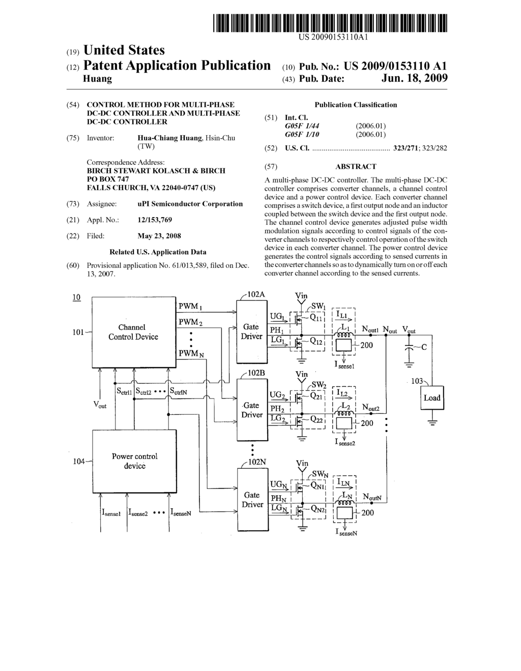 Control method for multi-phase DC-DC controller and multi-phase DC-DC controller - diagram, schematic, and image 01