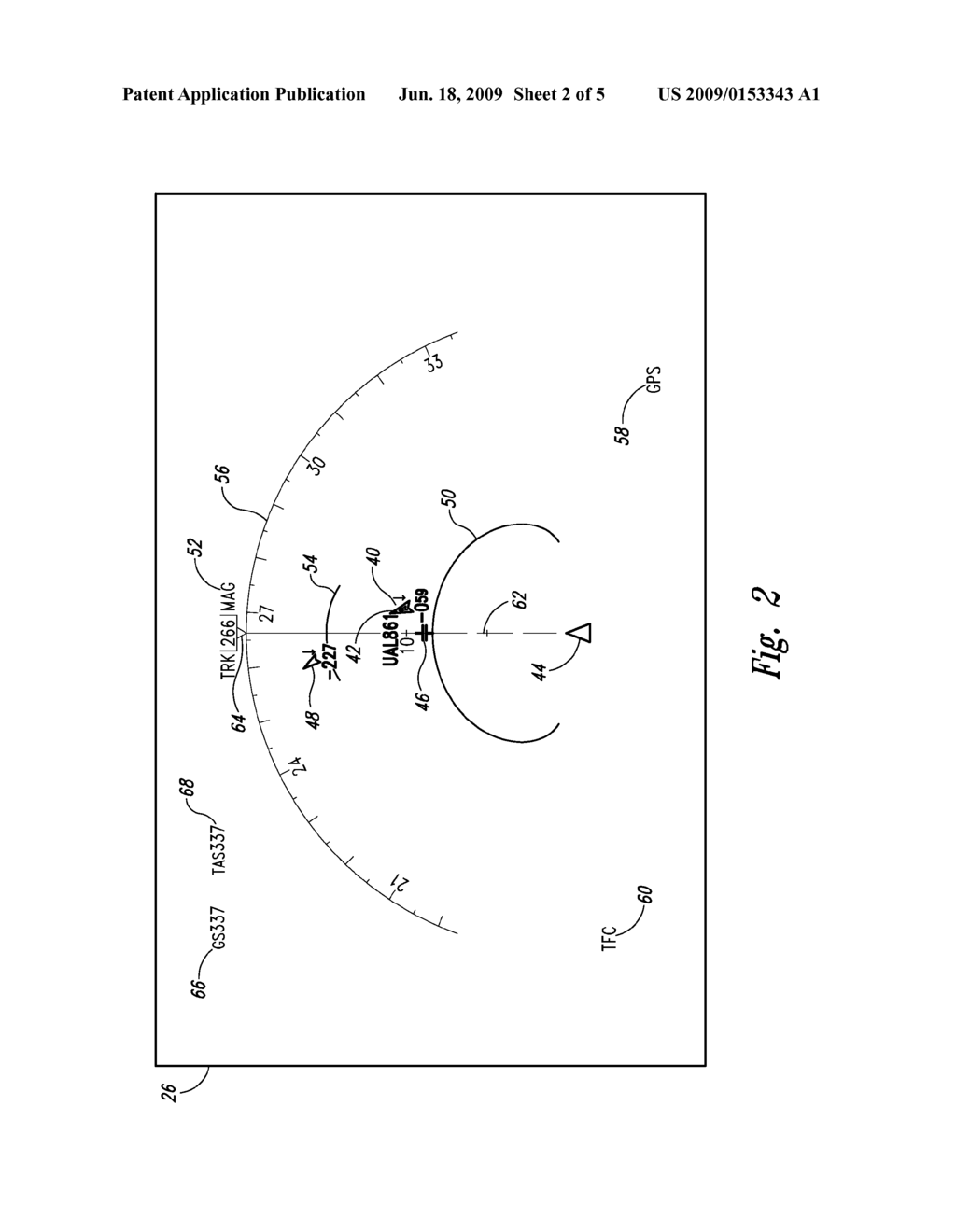 METHOD AND SYSTEM FOR DISPLAY OF TRAFFIC INFORMATION IN THE FLIGHT DECK - diagram, schematic, and image 03