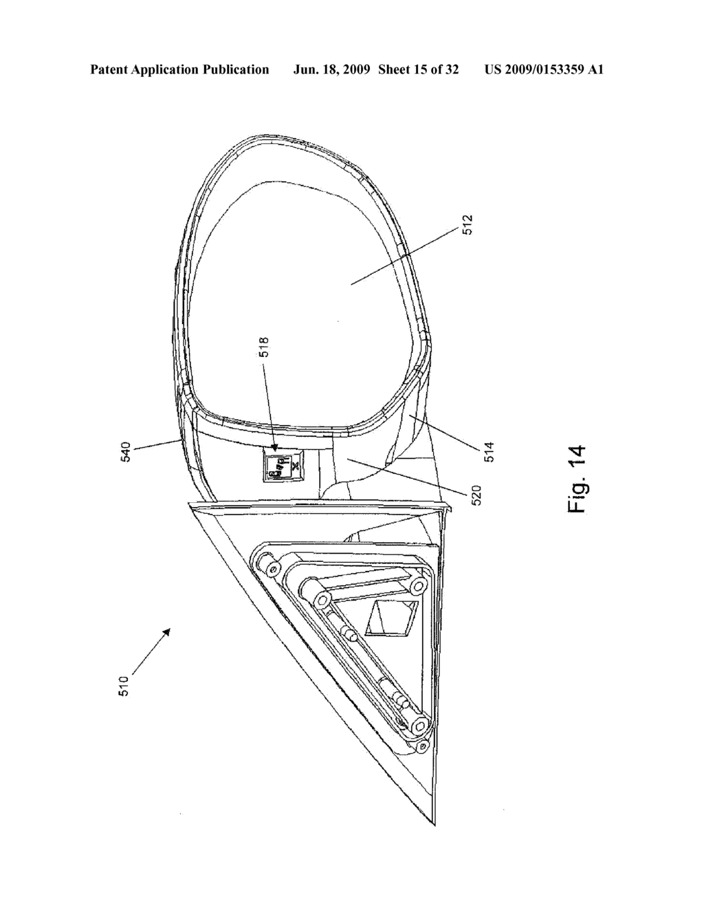 VEHICLE EXTERIOR MIRROR ASSEMBLY WITH BLIND SPOT INDICATOR - diagram, schematic, and image 16