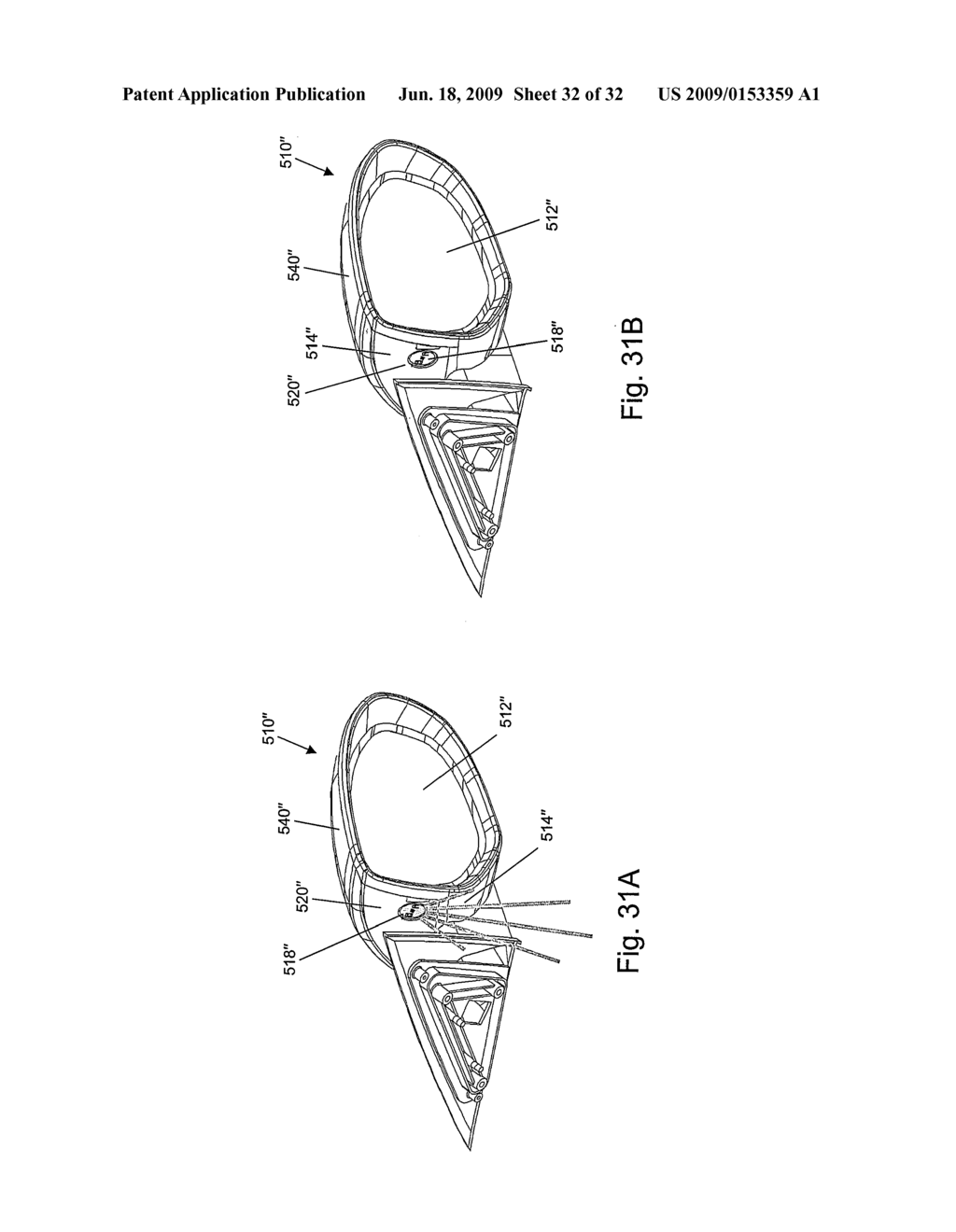 VEHICLE EXTERIOR MIRROR ASSEMBLY WITH BLIND SPOT INDICATOR - diagram, schematic, and image 33
