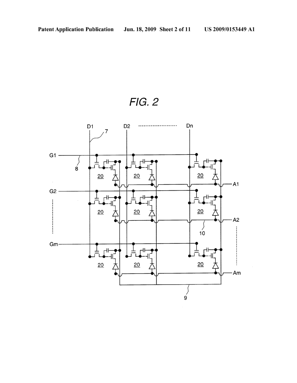 PICTURE IMAGE DISPLAY DEVICE AND METHOD OF DRIVING THE SAME - diagram, schematic, and image 03