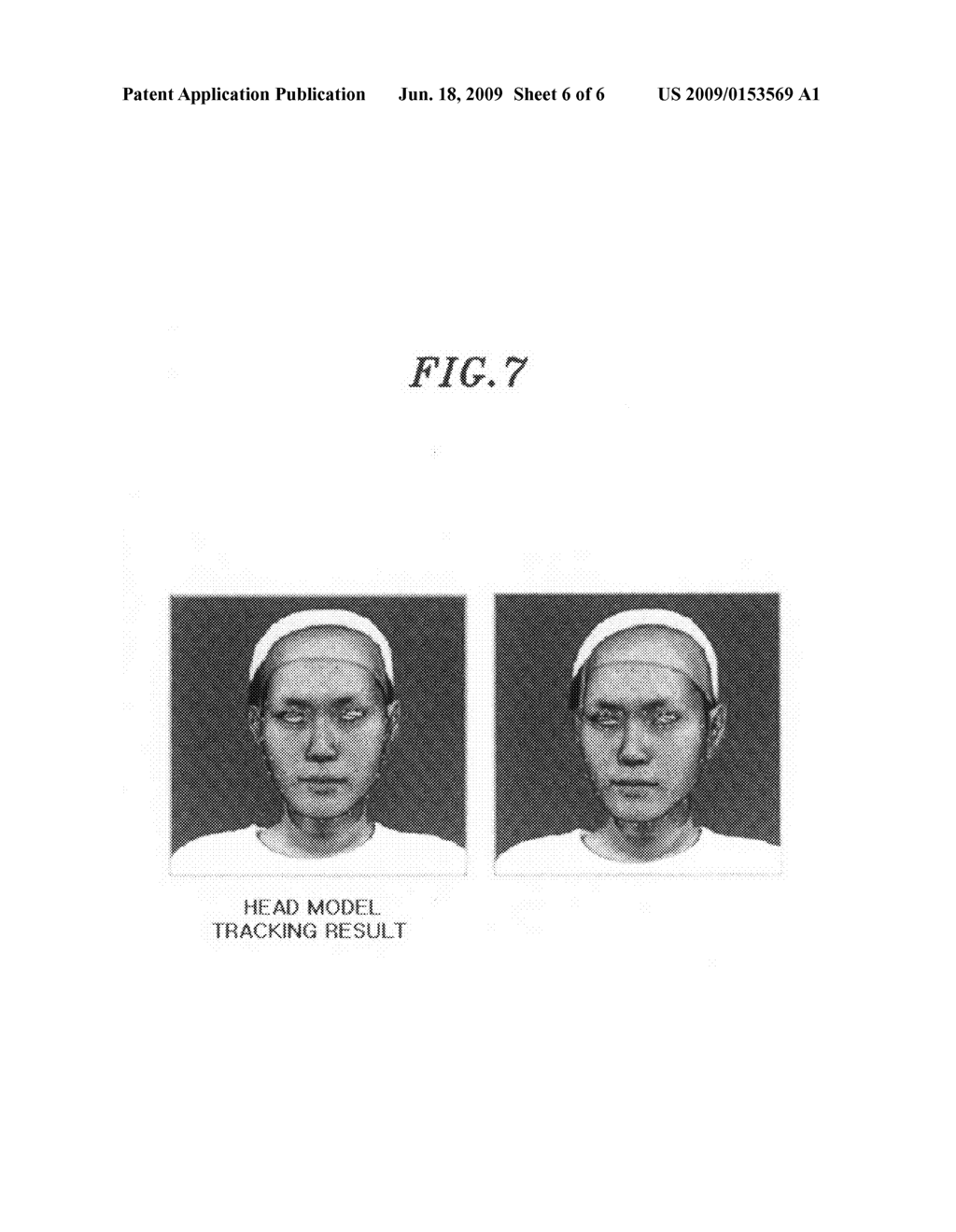 Method for tracking head motion for 3D facial model animation from video stream - diagram, schematic, and image 07