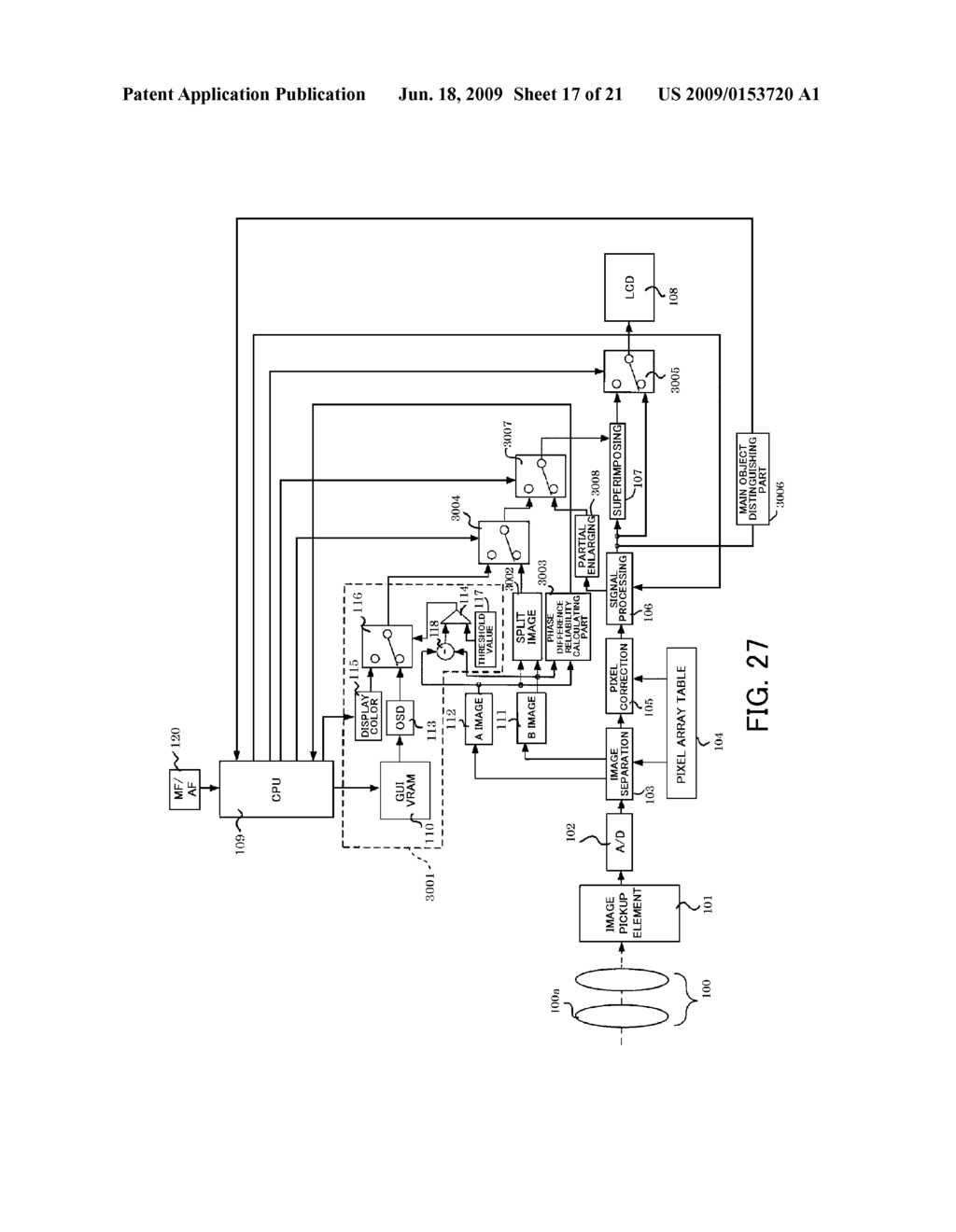 IMAGE PICKUP APPARATUS AND DISPLAY CONTROL METHOD FOR THE SAME - diagram, schematic, and image 18