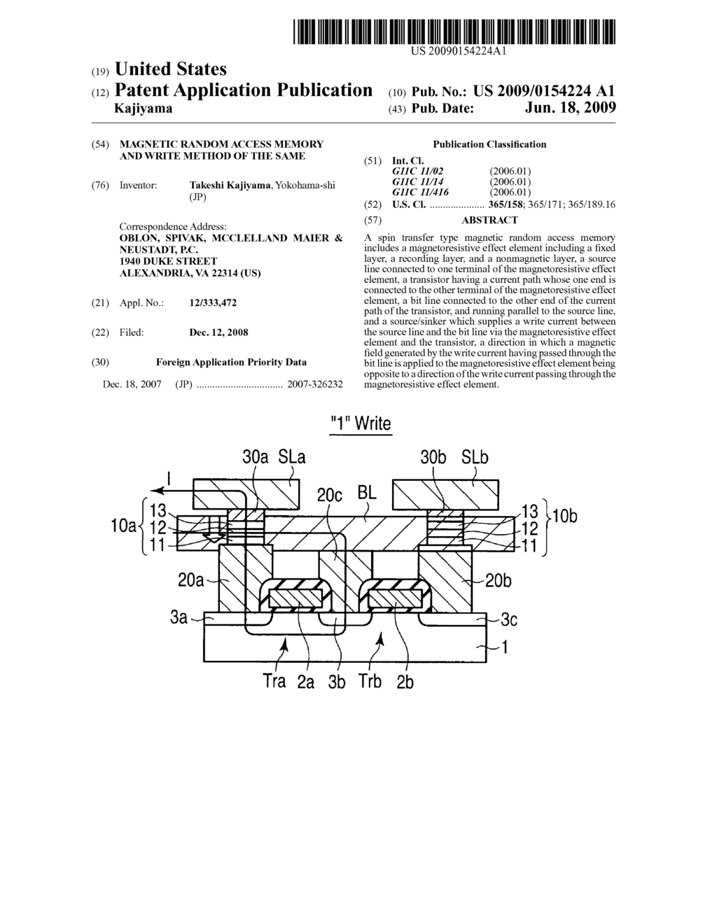 MAGNETIC RANDOM ACCESS MEMORY AND WRITE METHOD OF THE SAME - diagram, schematic, and image 01