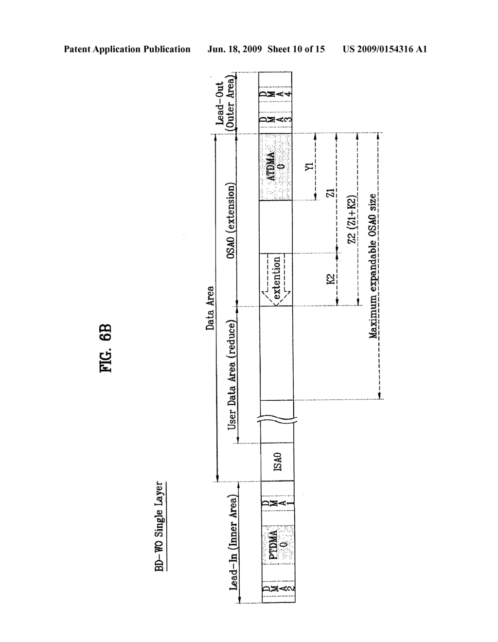 WRITE-ONCE OPTICAL DISC AND METHOD FOR MANAGING SPARE AREA THEREOF - diagram, schematic, and image 11