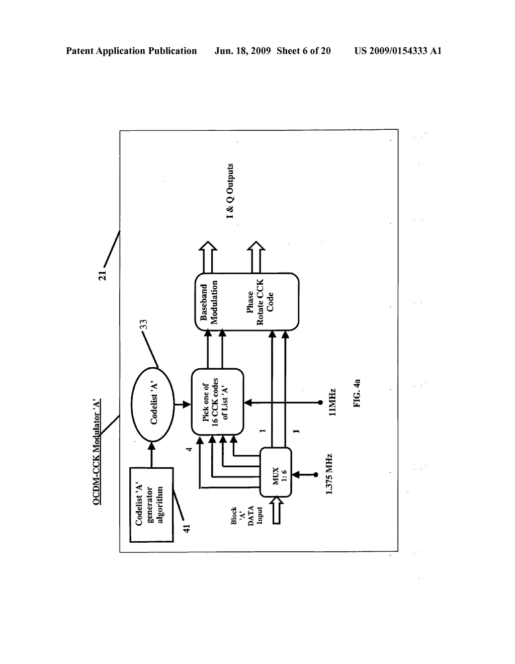 ORTHOGONAL CODE DIVISION MULTIPLEX CCK (OCDM-CCK) METHOD AND APPARATUS FOR HIGH DATA RATE WIRELESS LAN - diagram, schematic, and image 07