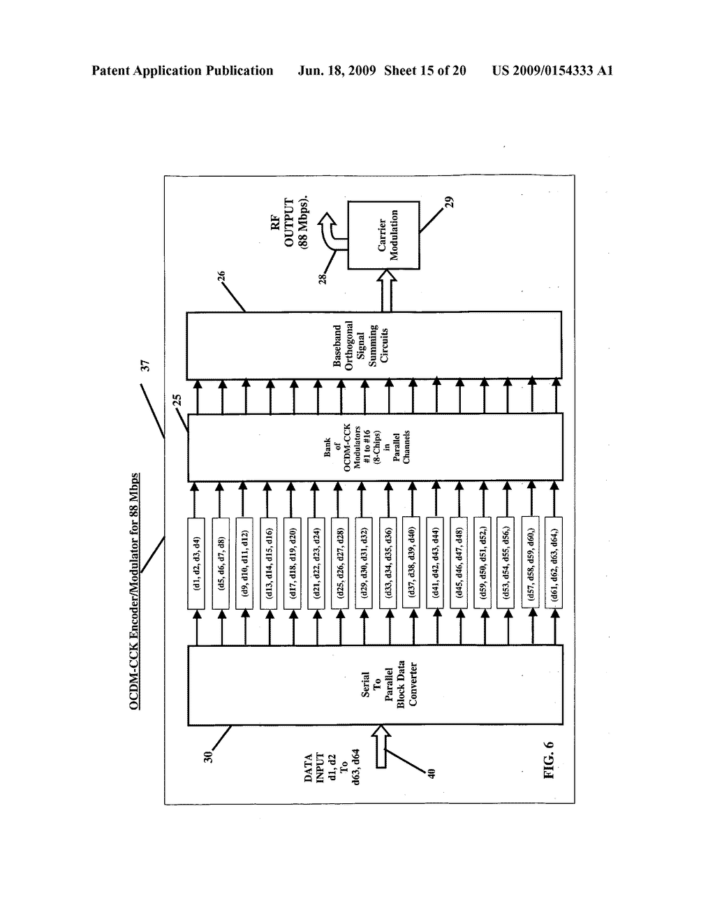 ORTHOGONAL CODE DIVISION MULTIPLEX CCK (OCDM-CCK) METHOD AND APPARATUS FOR HIGH DATA RATE WIRELESS LAN - diagram, schematic, and image 16