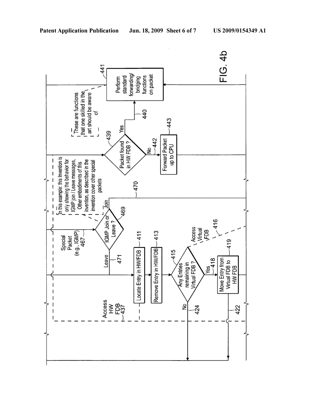 Method and apparatus for managing traffic flow of forwarding entries through a virtual forwarding database of a network node - diagram, schematic, and image 07