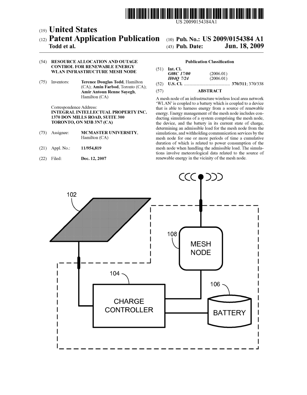 Resource allocation and outage control for renewable energy WLAN infrastructure mesh node - diagram, schematic, and image 01