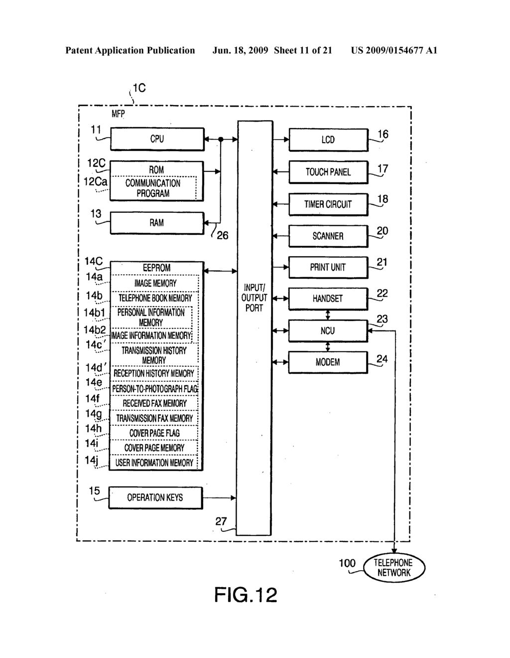 COMMUNICATION DEVICE, COMMUNICATION SYSTEM AND COMPUTER READABLE MEDIUM FOR COMMUNICATION - diagram, schematic, and image 12