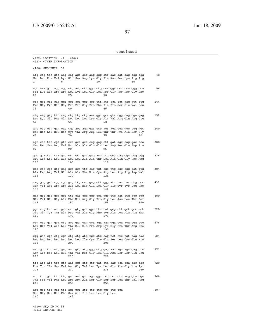 MAMMALIAN GENES; RELATED REAGENTS AND METHODS - diagram, schematic, and image 117