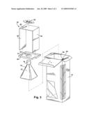 Packaging unit having a fragrance carrier diagram and image