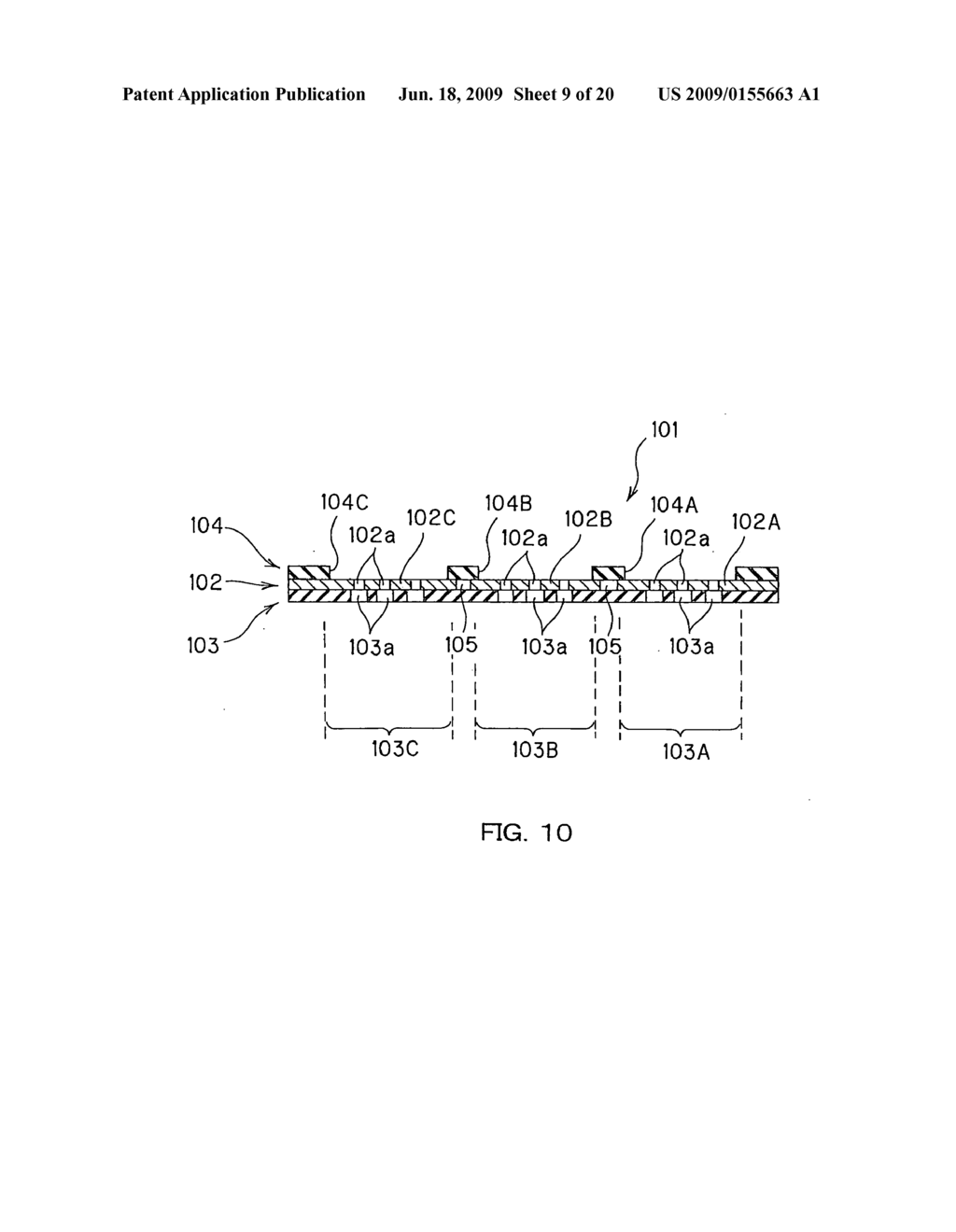 SEPARATOR FOR FLAT-TYPE POLYMER ELECTROLYTE FUEL CELLS - diagram, schematic, and image 10