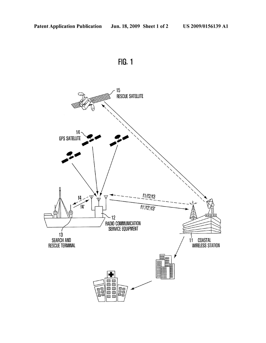 COMMUNICATION SYSTEM AND SEARCH AND RESCUE TERMINAL FOR VESSELS - diagram, schematic, and image 02