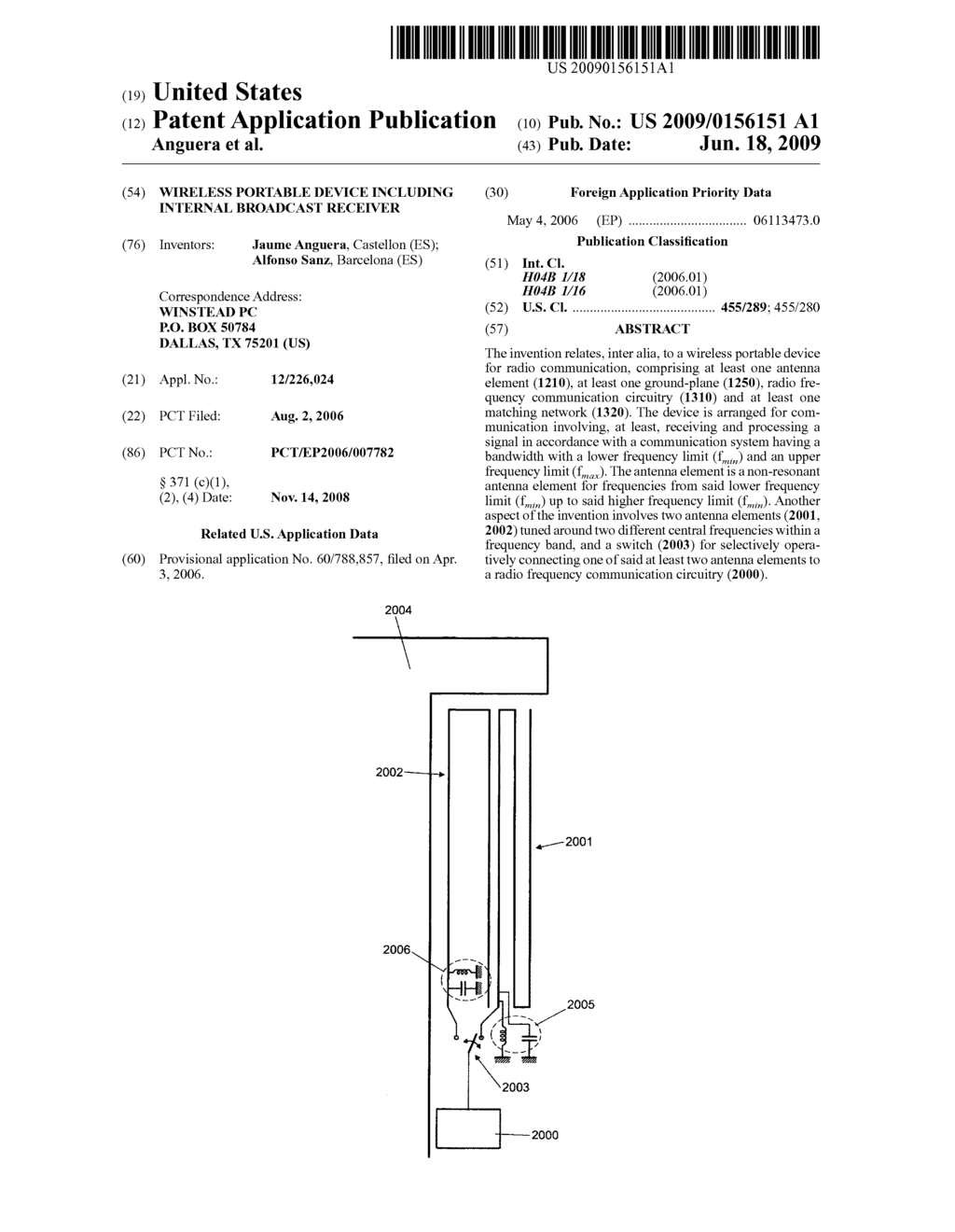 Wireless Portable Device Including Internal Broadcast Receiver - diagram, schematic, and image 01