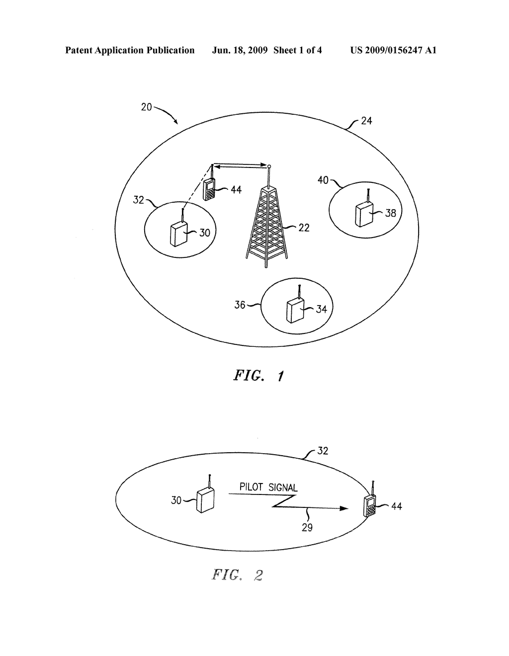 PICOCELL BASE STATION AND METHOD OF ADJUSTING TRANSMISSION POWER OF PILOT SIGNALS THEREFROM - diagram, schematic, and image 02