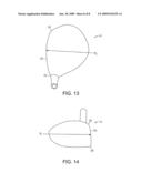 GOLF CLUB WITH OPTIMUM MOMENTS OF INERTIA IN THE VERTICAL AND HOSEL AXES diagram and image