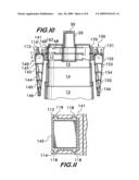 Collapsible ball game practice device diagram and image