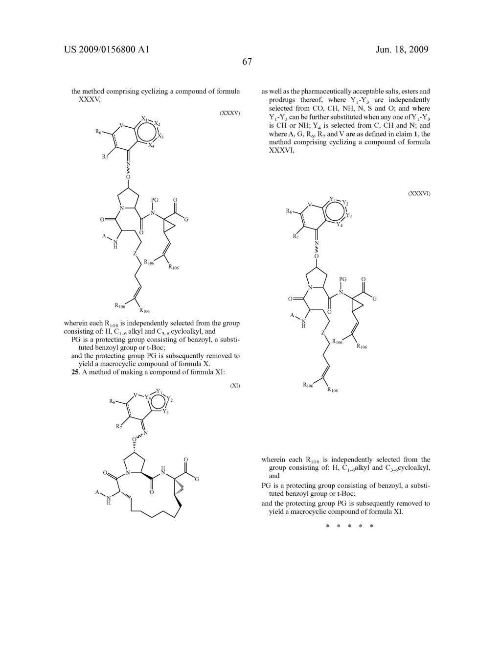 PROCESS FOR MAKING MACROCYCLIC OXIMYL HEPATITIS C PROTEASE INHIBITORS - diagram, schematic, and image 68